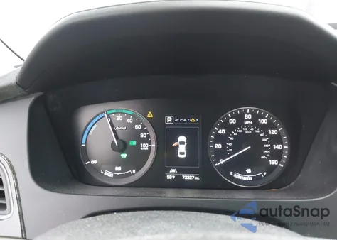 2016 Hyundai Sonata Hybrid Limited из США, поврежденный, VIN KMHE34L16GA012663